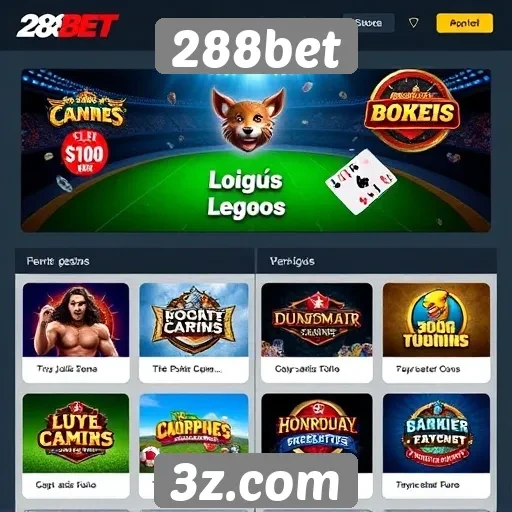 Opcões de jogos disponíveis na 288bet
